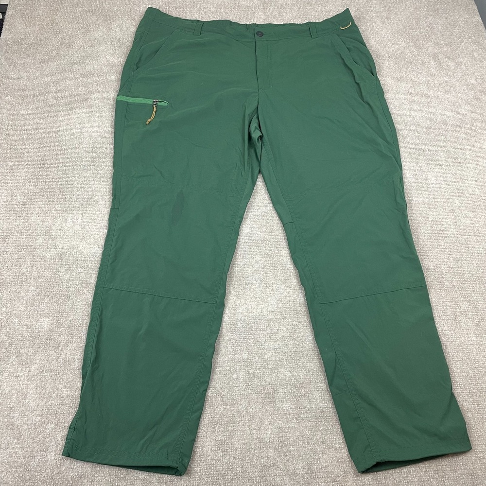 REI Co-op Trailma Pants Women 20w Green Pockets Stretch High Rise Hiking Outdoor